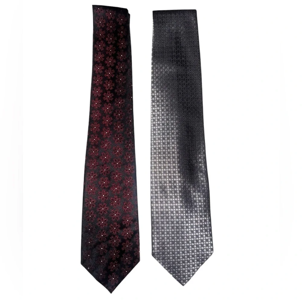 Men's Italian Silk Neck Ties Neutral Business Smart Casual Bachrach Marinetti